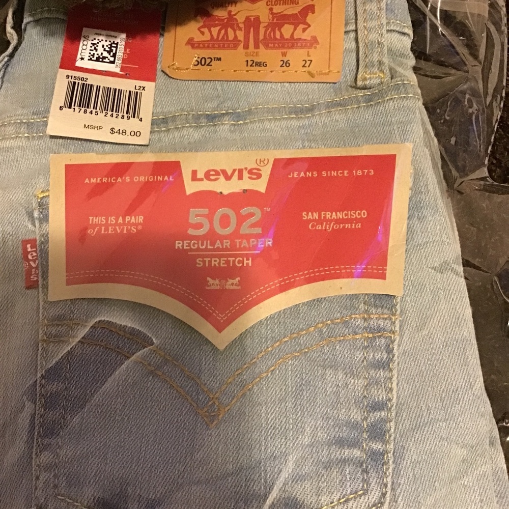 NWT Levi’s, 502 jeans, Size 12reg, W26 L27 - Picture 1 of 1